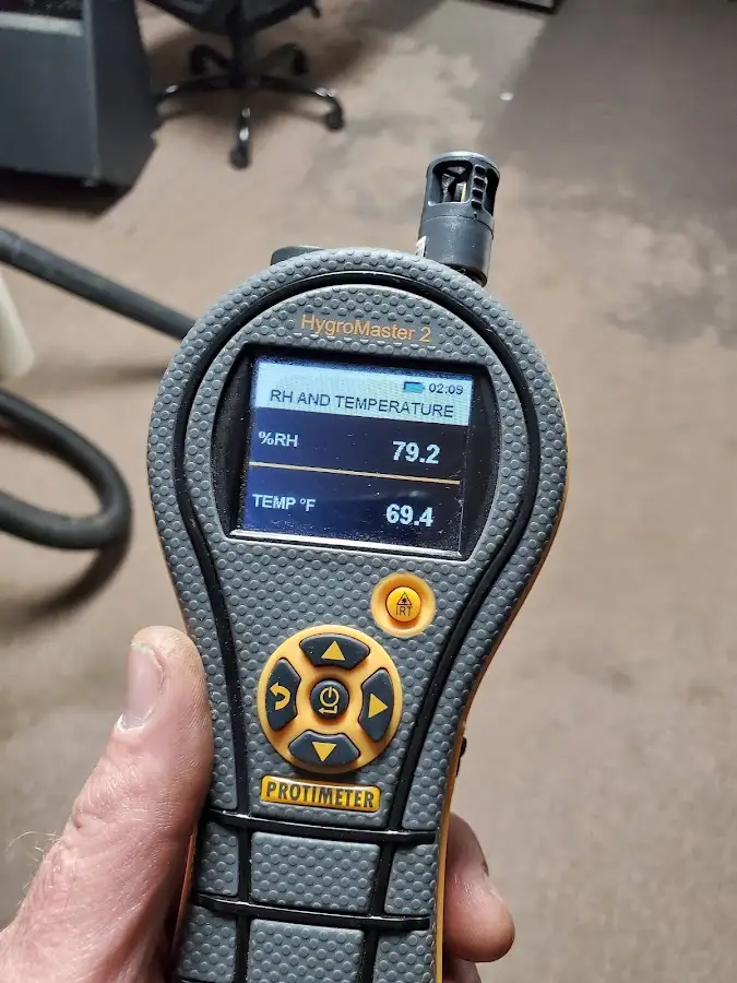 Moisture meter humidity assessment for Mold Remediation & Removal in Durham